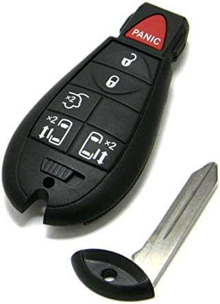 Chrysler Town & Country ile Uyumlu OEM 6 Düğmeli FOBİK Anahtarlık Uzaktan Kumandası (FCC ID: IYZ-C01C, P/N: 68066868, 56046704)