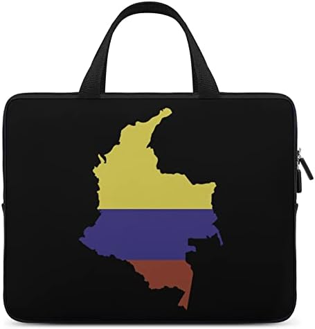 Kolombiya bayrağı Haritası Laptop Çantası İnce Bilgisayar Çantası Evrak Çantası İş için