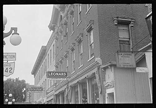 HistoricalFindings Fotoğraf: Cumartesi Öğleden Sonra Londra, Ohio'da,'Ana Cadde', Madison County, OH, ÖSO, 1938, 2