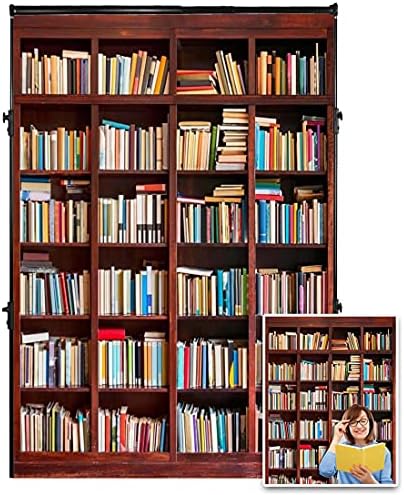 AOFOTO 5x7ft Kitaplık Arka Plan Kitaplık Fotoğraf Backdrop Okul Kütüphanesi Kitap Mağazası Çocuk Erkek Kız Öğrenci Genç Yetişkin