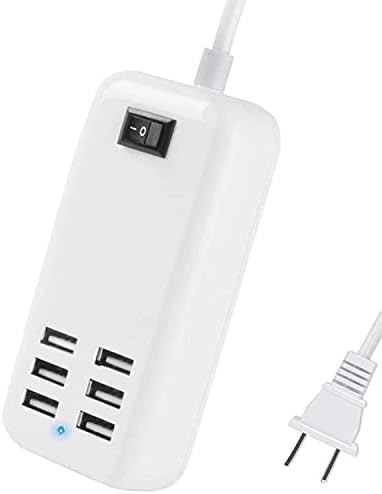6 Port USB şarj aleti Hub Masaüstü ABD Plug AC Güç Duvar Seyahat şarj adaptörü Yuvaları şarj İstasyonu