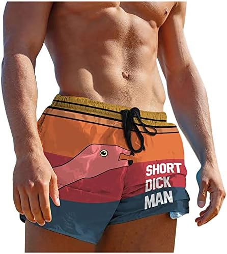 Erkek Şort Rahat Klasik Fit İpli Yaz plaj şortu Elastik Bel ve Cepler ile Erkek Atletik Şort