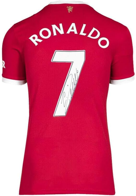 Cristiano Ronaldo Manchester United Forması İmzaladı-2021-22, Retro 7 Numara-İmzalı Futbol Formaları