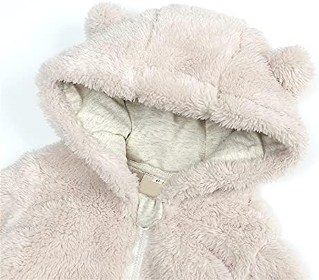 ANNE Polar Tulum Ceket Kapşonlu Romper Erkek Bebek Ceket Giyim Kız Ayaklı Kız Ceket ve ceket Kızlar aşağı Kışlık Mont