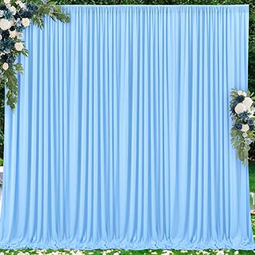 10 ft x 20 ft Kırışıklık Ücretsiz Mavi Zemin Perde Panelleri, Polyester Fotoğraf Backdrop Perdeler, düğün Parti Ev Dekorasyon