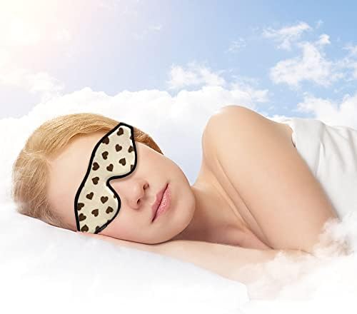 Erkekler Kadınlar için Yumuşak 3D Göz Maskesi, Uyku için Pürüzsüz Bebek Kabarık Siperliği,Burun Kapaklı Derin Soketli Konturlu