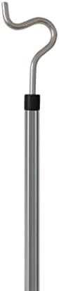 Dolap Çubuğu, Raf Direği, Tavan Direği için 51 Teleskopik Uzun Kancalı Açgözlü Dolap Reacher Direği. (51,5 inç)
