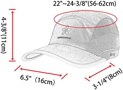 ZZEWİNTRAVELER UPF50+ koşu kepi Hızlı Kuru spor şapkaları Yansıtıcı Hafif Yapılandırılmamış beyzbol şapkası Unisex için