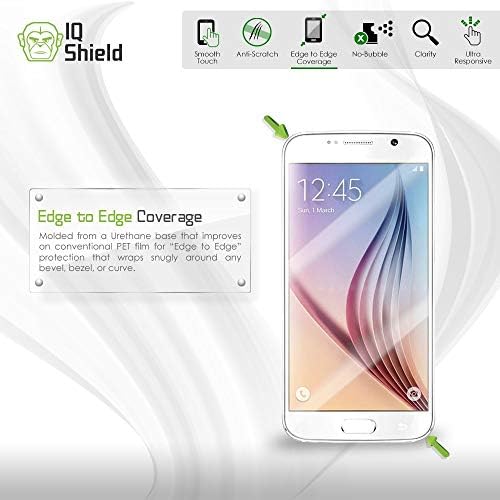 IQShield Ekran Koruyucu ile Uyumlu Samsung Galaxy Tab A (8 inç, 2019 SM-T290, SM-T295) LiquidSkin Kabarcık Önleyici Şeffaf