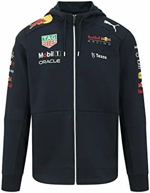 Red Bull Racing F1 Erkek 2022 Takım Tam Fermuarlı Kapüşonlu Sweatshirt