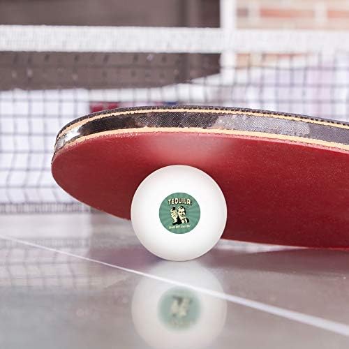GRAFİK ve DAHA FAZLASI Tekila Beyin Kapalı Karaciğer Komik Mizah Retro Yenilik Masa Tenisi masa tenisi topu 3 Paket