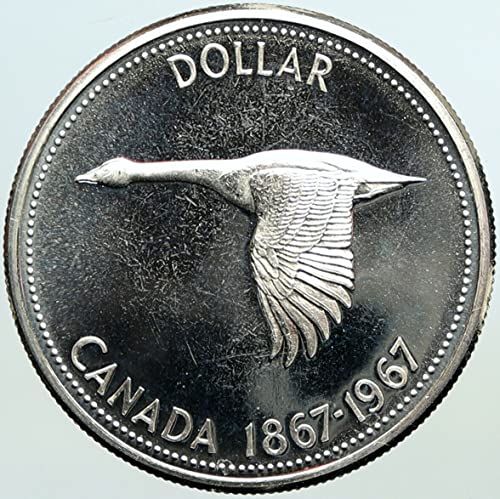 1967 CA 1967 KANADA KANADA Konfederasyonu Kurucu Kaz 1 $ Sertifikasız İyi