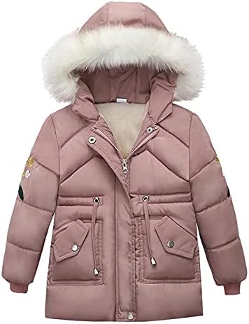 Zip Kış Kız Mont Ceket Erkek Hoodie Kar Sıcak Çocuklar Kalın Dış Giyim Çocuk Kız Ceket ve Ceket Kız 6