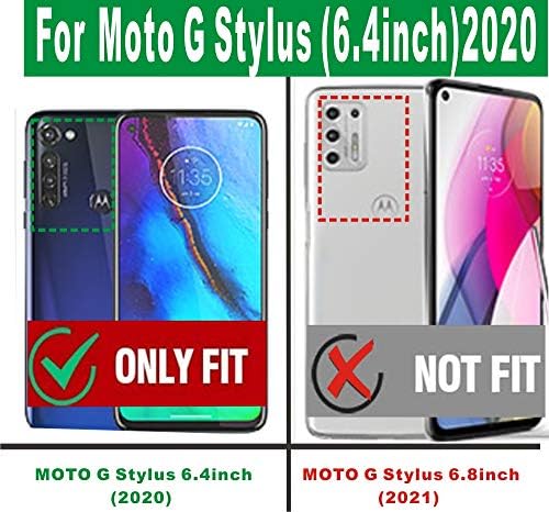 Moto G Stylus 2020 Kılıf,(Moto G Stylus 2021 için Değil),Folmeikat İnce Şok Emme Takviyeli Köşe Yumuşak TPU Silikon Şeffaf
