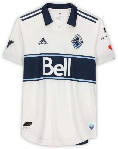 Lucas Cavallini Vancouver Whitecaps FC İmzalı Maç - 2020 MLS Sezonundan İkinci El 9 Beyaz Forma-İmzalı Futbol Formaları