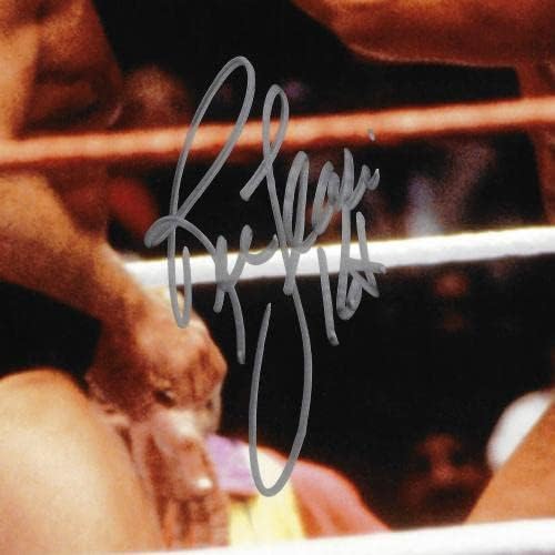 Ric Flair İmzalı 11x14 Fotoğraf vs Hulk Hogan 16x JSA Stok 203604-İmzalı Güreş Fotoğrafları