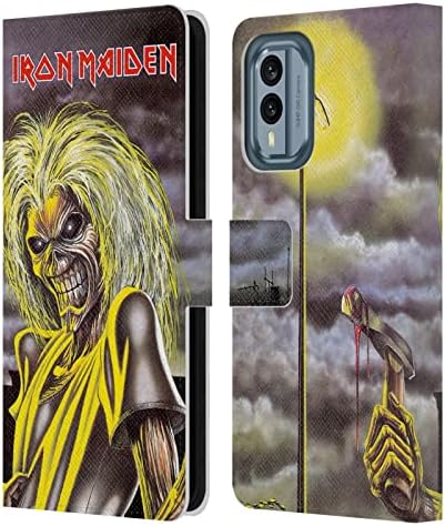 Kafa Çantası Tasarımları Resmi Lisanslı Iron Maiden Killers Albüm Kapakları Deri Kitap Cüzdan Kılıf Kapak Nokia X30 ile Uyumlu