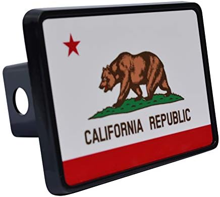 Kaliforniya Eyalet Bayrağı Römork Bağı Kapak Fişi CA