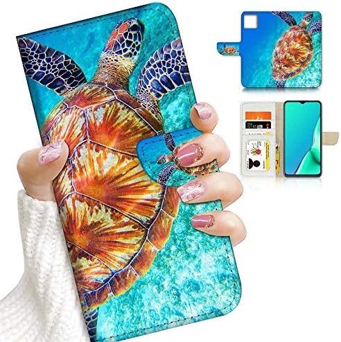 ıphone 11 Pro Max için Tasarlanmış cüzdan kılıf telefon kılıfı Kapak, A23158 Mavi Deniz Kaplumbağası 23158