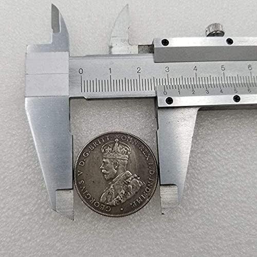 Antika El Sanatları 1932 Avustralya Pirinç Gümüş Kaplama Eski Sikke Yabancı coinsCoin Koleksiyonu hatıra parası