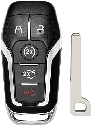 Ford Mustang Fusion Explorer Kenar Lincoln MKC MKX MKZ için CAUORMOTE Anahtar Fob Değiştirme, 5 Düğme Anahtarsız Giriş Uzaktan