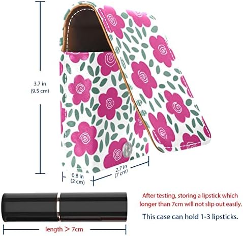 ORYUEKAN Makyaj Ruj Kılıfı Tutucu Mini Çanta Seyahat kozmetik Çantası, Dış Nedime Hediye Düğün Parti Çanta için Ayna ile