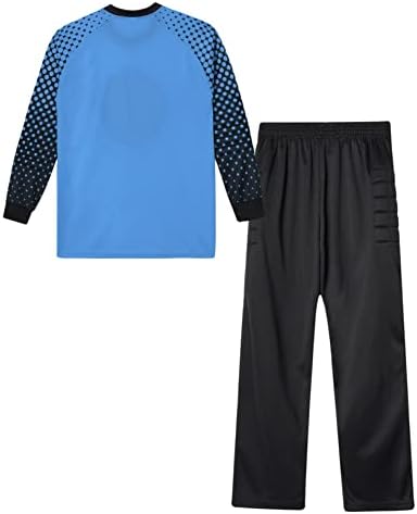 Yeahdor Çocuk Boys Futbol Forması ve Pantolon Seti Futbol Kaleci Gömlek Futbol Eğitimi Üniforma