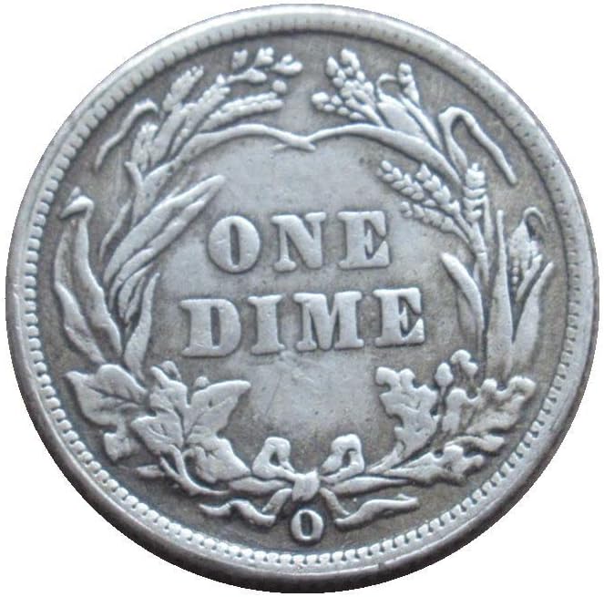 Amerikan Berber 10 Cent 1896 Gümüş Kaplama Çoğaltma hatıra parası