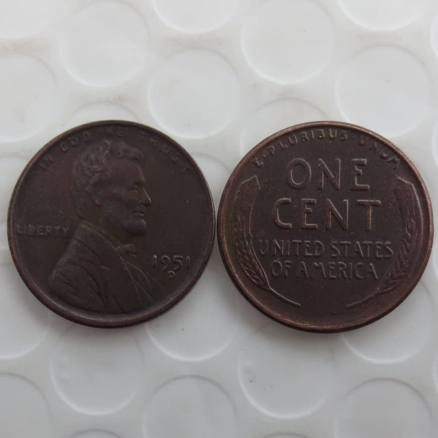 1951 ABD Lincoln Cent Dış Kopya hatıra parası