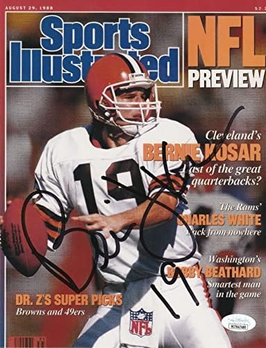 Bernie Kosar Cleveland Browns Jsa Kimliği Doğrulanmış Sports Illustrated İmzalı 8x10 İmzalı NFL Fotoğrafları