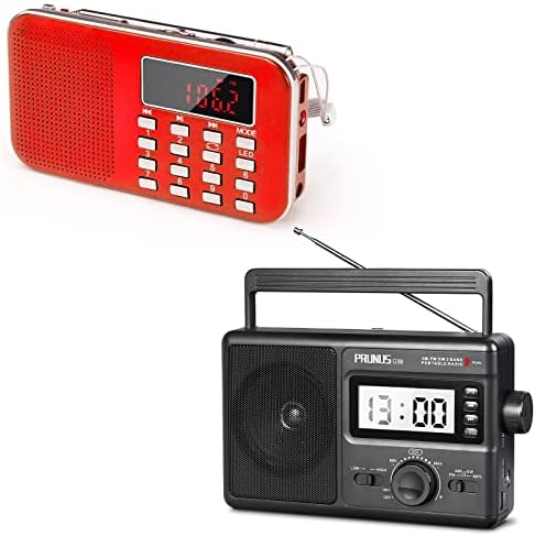 Mini Taşınabilir Radyo AM FM Cep Radyo ile MP3, PRUNUS J09 AM FM Taşınabilir Kısa Dalga Radyo ile En İyi Resepsiyon