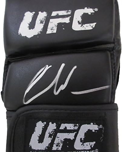 Chris The All-American Weidman İmzalı UFC Tehlike Dövüş Eldiveni W/KANITI, Chris'in Bizim için İmzaladığı Resim, Ultimate