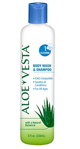 Aloe Vesta Vücut Yıkama ve Şampuan, 8 oz Şişe, Kokulu