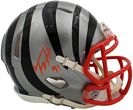 Trey Hendrickson İmzalı Cincinnati Bengals Speed Flash NFL Mini Kask-İmzalı NFL Mini Kasklar
