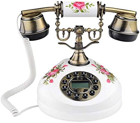 XJJZS Antika Telefon, Sabit Dijital Vintage Telefon Klasik Avrupa Retro Sabit Telefon Kablolu Asılı Kulaklık Ev Otel Ofis