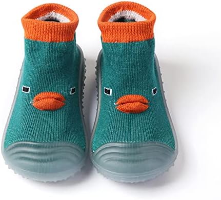Çocuklar Yürümeye Başlayan Karikatür Baskı Kış Sıcak Kapalı Ayakkabı Yumuşak Taban Bebek Ayakkabıları Erkek Kız İlk yürüyüş