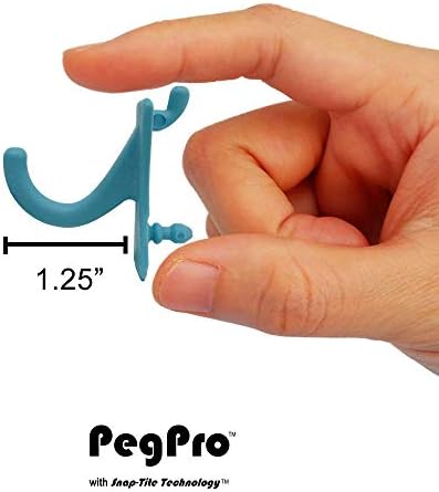 1/4 Pegboardlar için PegPro™ J Kancalar - Duvar Düzenleyiciniz için Güvenli Plastik Kancalar-Zanaat Depolama, Garaj, Mutfak,