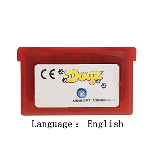 ROMGame 32 Bit El Konsolu video oyunu Kartuş Kart Dogz İngilizce Dil Ab Versiyonu Kırmızı kabuk