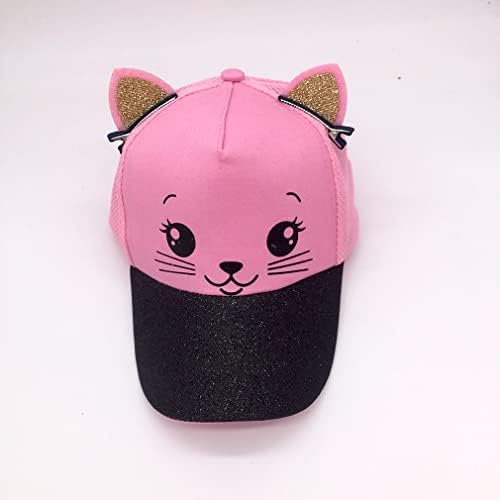 D. O. T Çocuklar Kedi Kulak beyzbol şapkası Kızlar Sevimli Kitty Ayarlanabilir Snapback şoför şapkası Yaz Spor Seyahat Yürüyüş
