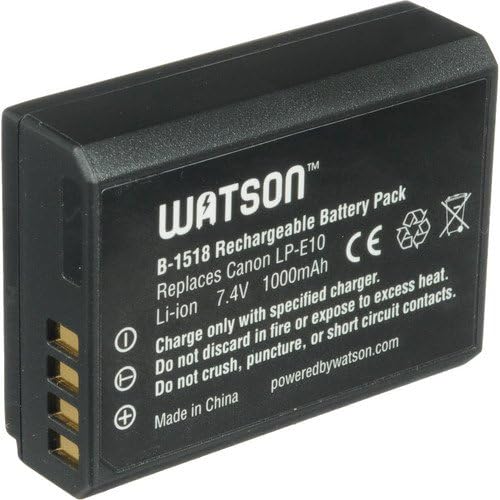Watson LP-E10 Lityum İyon Pil Takımı (7,4 V, 1000mAh)