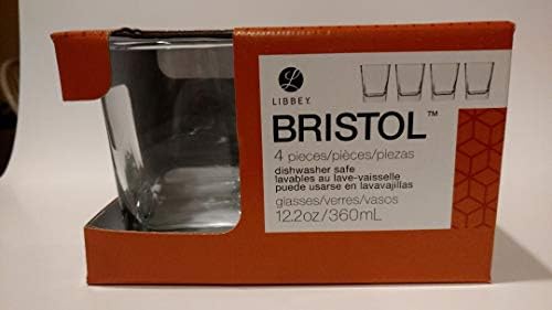 Libbey Bristol Koleksiyonu-4 Parça, 12,2 oz. Kare Kayalar Gözlük
