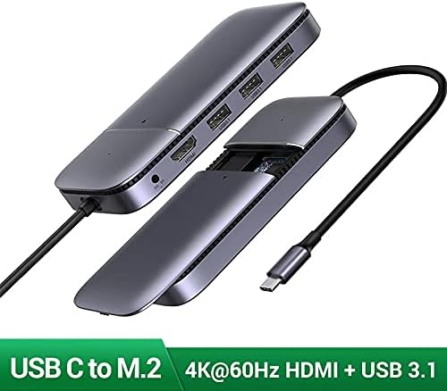 HGVVNM USB C HUB USB Tip C 3.1-M. 2 B Anahtarlı HDMI 4K 60Hz USB 3.1 10Gbps USB C HDMI HUB Ayırıcı