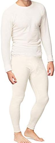 Yer ve Sokak erkek Pamuklu termal iç çamaşır Seti Gömlek Pantolon Paçalı Don