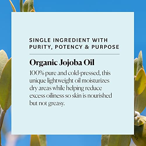 Sky Organics'ten Organik Jojoba Yağı (4 fl oz) USDA Organik Yağlı ve Kuru Ciltler için %100 Saf ve Soğuk preslenmiş Rafine