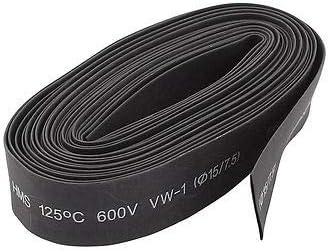 600 v 15mm Dia 2:1 poliolefin ısıyla daralan kablo ucu boru Daralan Tüp Siyah 6 m 20ft - Cable Sleeves - AliExpress