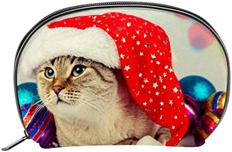Kadınlar için kozmetik Çantaları, Çanta Çantalar Makyaj Organizatör Depolama Makyaj Çantası Kızlar, Noel Kedi