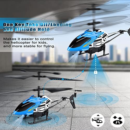 Dolanus RC helikopterler-Uzaktan kumandalı helikopter oyuncakları: Bir anahtar kalkış / iniş, otomatik irtifa tutma, led