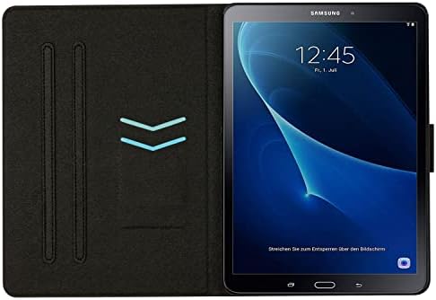 Tablet PC Kılıfları Samsung Galaxy Tab ile uyumlu Bir T580 / T585 10.1 inç Kılıf, Premium Deri Kılıf İnce Katlanır Standı