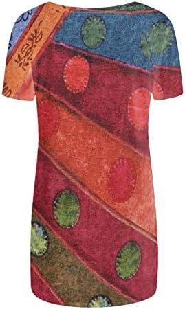 Bayan Sonbahar Yaz Bluz Kısa Kollu 2023 Elbise Moda Pamuk Ekip Boyun Grafik Gevşek Fit Üst Tee Kadın 37 37