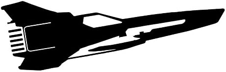 MKII Viper Battlestar Gemi Siluet Battlestar Galactica 8 vinil yapışkan Araba Çıkartması (8 Siyah)